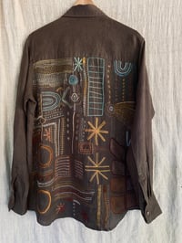 Image 5 of fabric of time // adorned linen jacket 