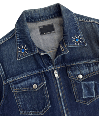 Image 3 of Number (N)ine Studded Jewel Denim Trucker Jacket - 3