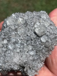 Image 9 of Druzy Fujian Quartz & UV Calcite Specimen #2489