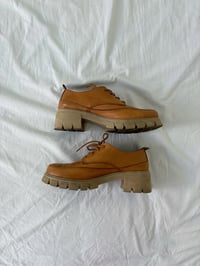 Image 1 of Leather brown shoes // 40