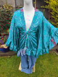 Image 7 of Amara Wrap dress - light jade