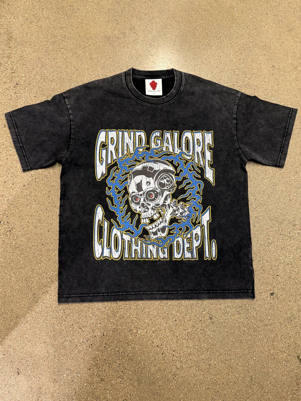 Image of GGC DEPT. Heavy Weight Acid Wash T Shirt