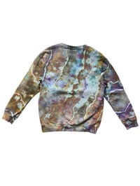 Image 6 of  M Unisex Crew Sweatshirt in Terrestrial Geode Ice Dye