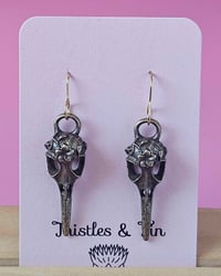 Image 4 of Crow Skull Dangles
