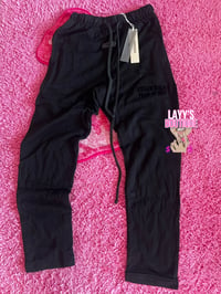 Black Essentials Flare Sweats 