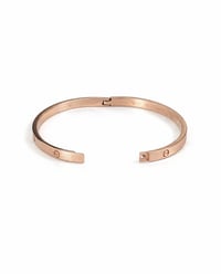 Image 3 of Slim Clip Clasp Luv Bracelet, Rose Gold