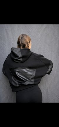 Image 1 of RAYA hoodie, black on black