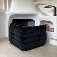 Image 2 of Togo angle velours noir 