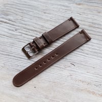 Image 3 of 18mm Horween Shell Cordovan Strap - Armagnac