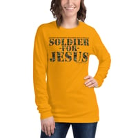 Image 2 of Soldier For Jesus Unisex Long Sleeve Tee