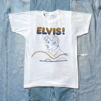 Image 1 of Original 1970s Elvis Shirt Size Medium 