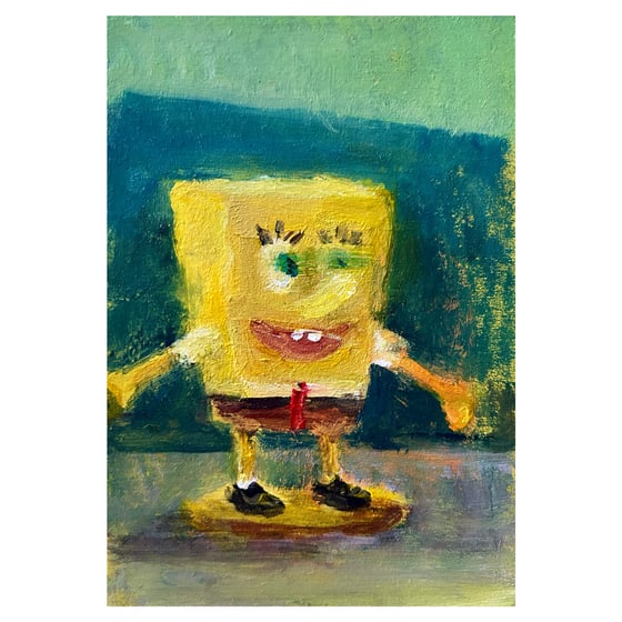 Image of ‘I am Going to the Living Room, to Paint Myself a SpongeBob'