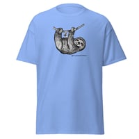 Image 3 of Just Hanging Around Sloth Shirt Art by Crystal Ann Quinn