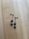 Double Pearl Dangle Earrings 