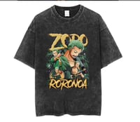 One Piece washed oversized t-shirt Zoro Roronoa vintage