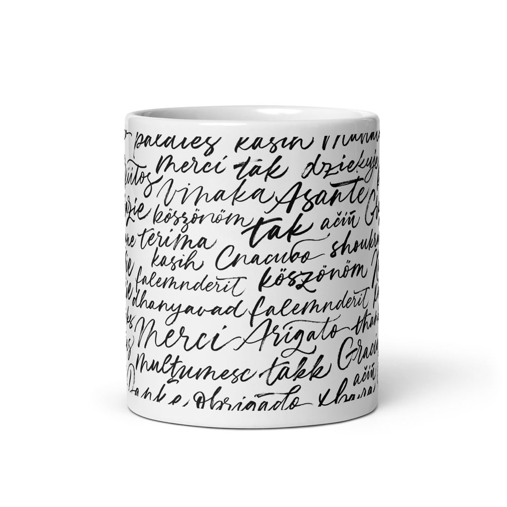 ZEN EXP - “Thank You” White glossy mug