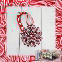 Image 1 of Candy Cane Mandala Ornament
