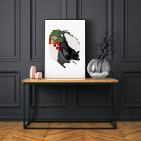 Image 3 of B&B Strawberry Bat Poster