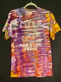 Image 1 of SMALL MILF Man I Love Frogs Tie Dye Shirt 2