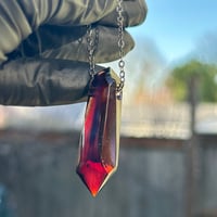 Image 13 of Crystal Pendant 1 - Amber Purple 