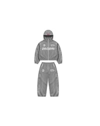 Nylon Track Suit (Grey & White )