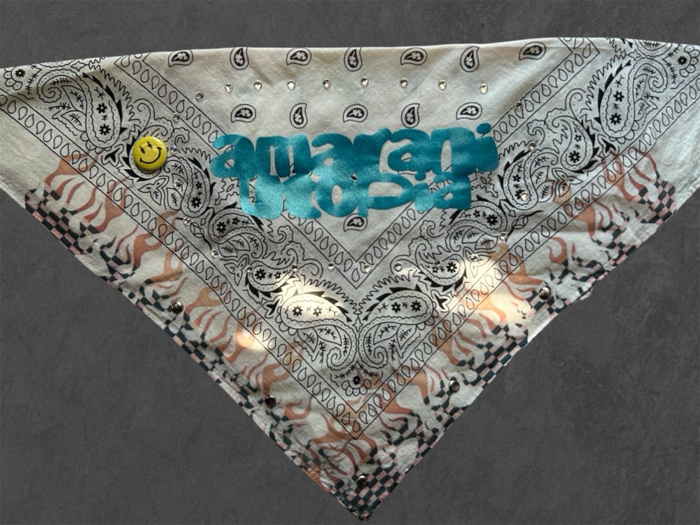 Checkered Flame Bandana