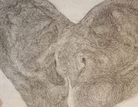 Image 5 of Klara Hobza, Ears of a 38 and 48 year old, 2021, pencil on paper, 29,7 x 21 cm 