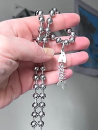 Image 3 of Fish Bone Ball Chain Necklace