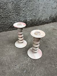 Image 1 of Sandstone Candlestick Holder - Set of 2