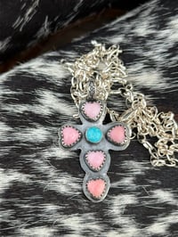 Image 3 of The Wildflower Cross Necklace
