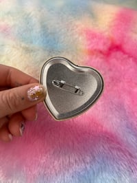 Image 2 of Giant Heart Pin Badges 
