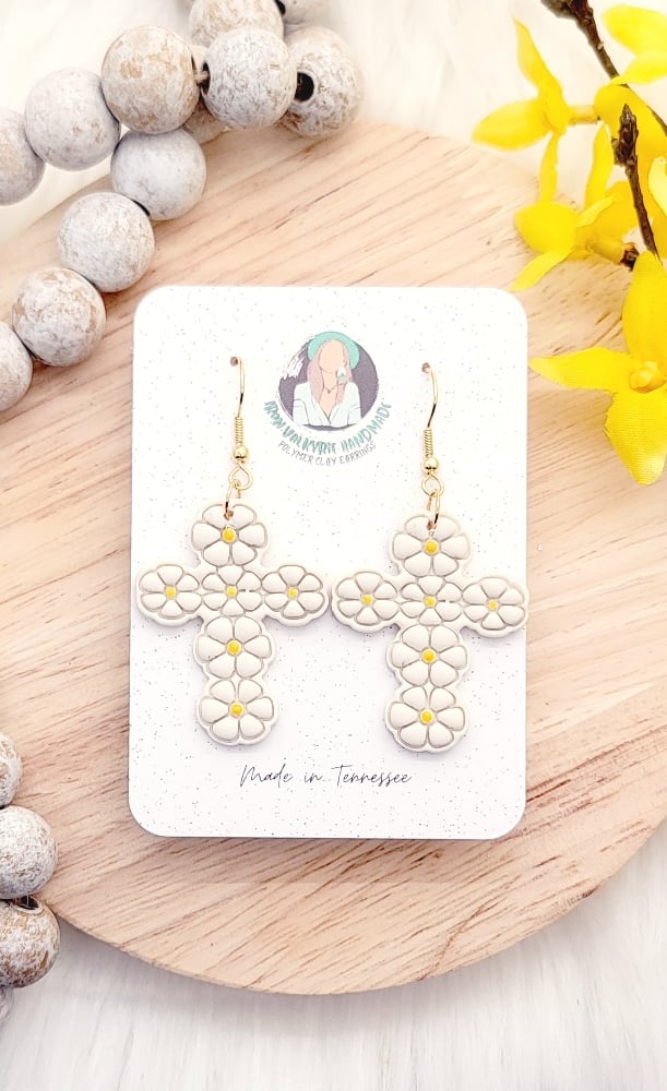 Image of Daisy Cross Dangles