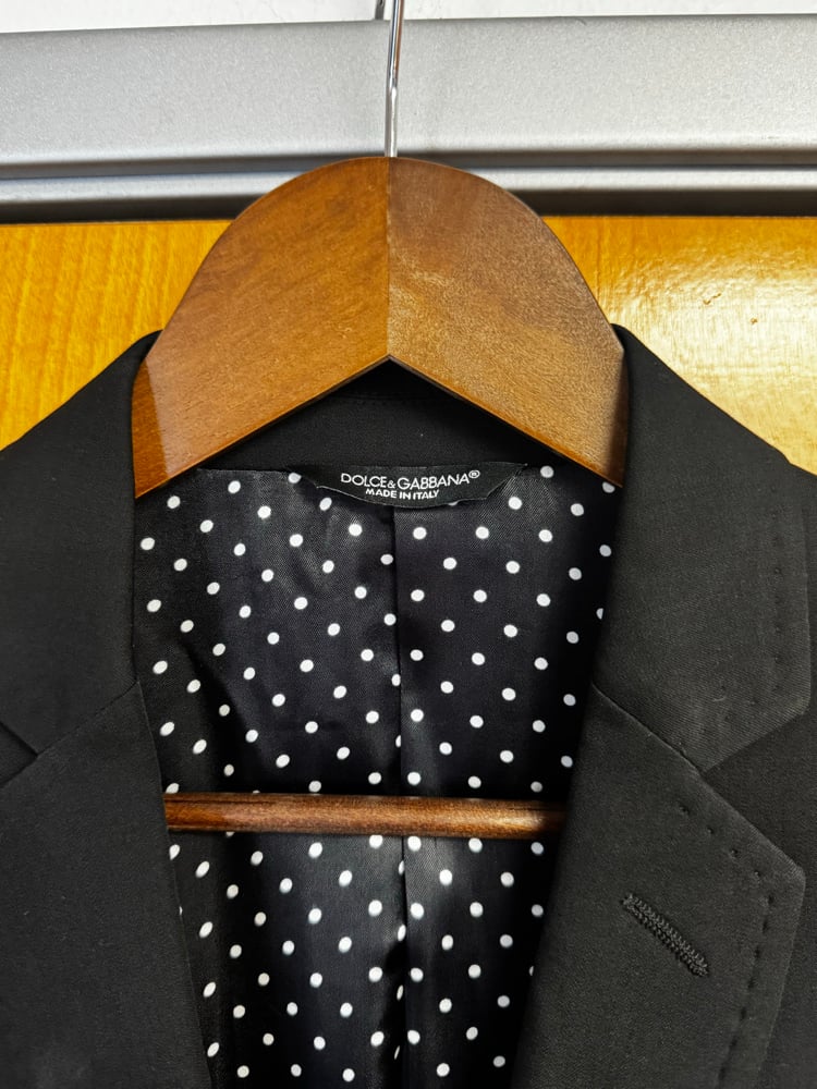 Image of Dolce & Gabbana Polka Dot Lined Blazer