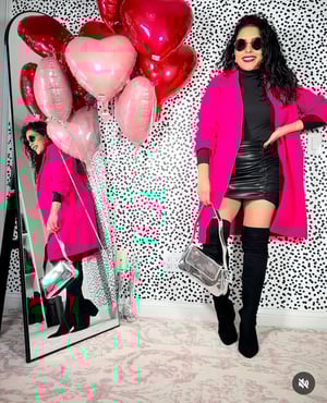 Image of Carina Faux Leather Skirt 