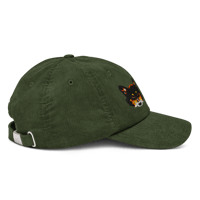 Image 5 of The Little Buddies 🐶🐱🧢 Corduroy Cap (Damp Moss)