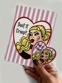 Beat it Creep!- Art Print & Sticker