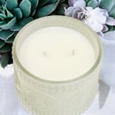 Image 2 of White Pearl Glass Coconut Wax Candle 9oz