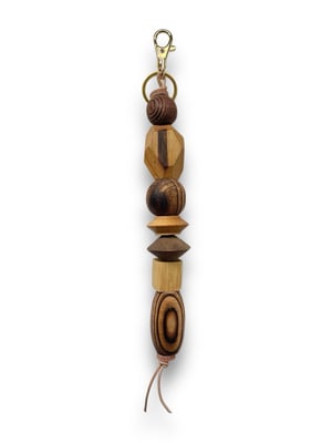 Image of BRANCUSI BAG CHARM / KEYCHAIN : WOOD #2