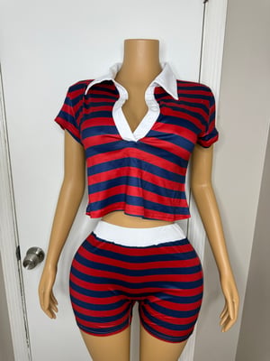 Image of Stripe Short Set