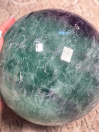 Image 16 of XXL 20LB RAINBOW FLUORITE SPHERE -CHINA- A