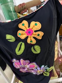 Image 2 of Vintage  flower printed strap swimsuit 