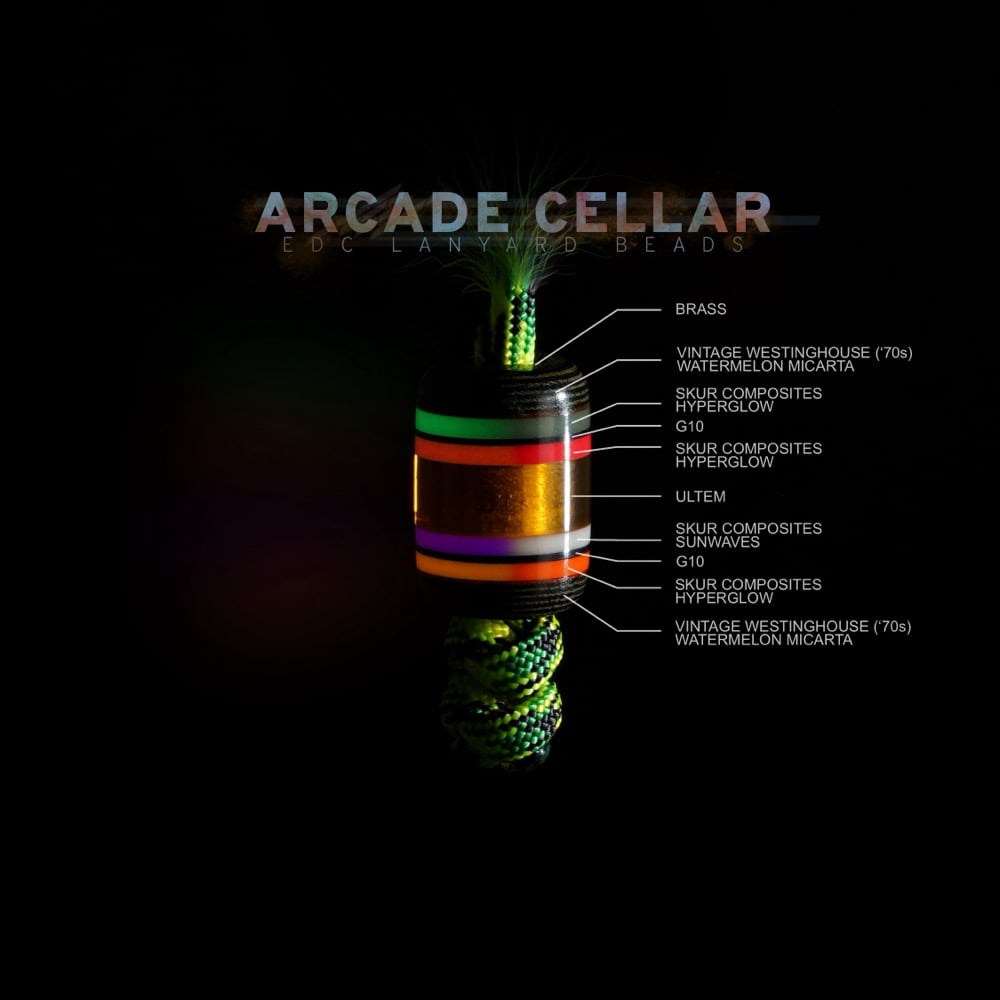 Arcade Cellar EDC lanyard beads (Grail drop #4)