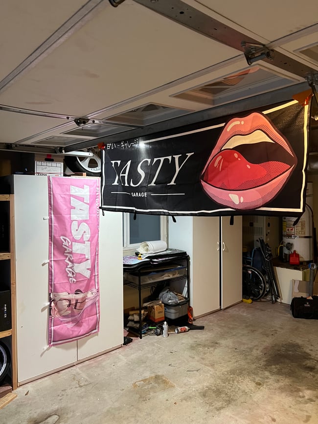 Tasty Black Nobori Flag
