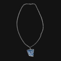 Image 2 of Blue Flower Porcelain Necklace 