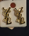 High Fashion Earrings (Gold & Black)