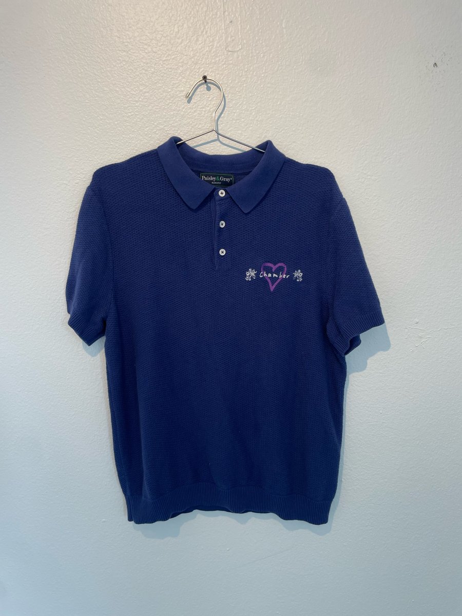 Image of Chamber of hearts soft knit polo 1/1