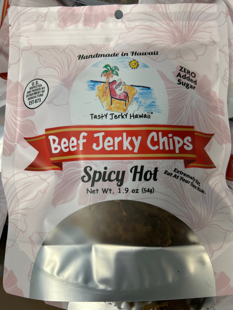 Image of Crispy beef jerky Spicy hot  No sugar added 