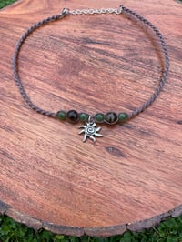 Image 2 of Spiral sun beaded choker 