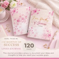 Image 1 of I am Worthy of Success Journal