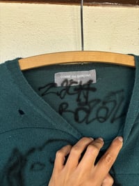 Image 2 of Distressed 1995 CDG Homme Knit w Custom Airbrush by Zachary Razal